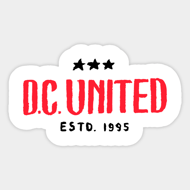 D. C UNITEEEED 07 Sticker by Very Simple Graph